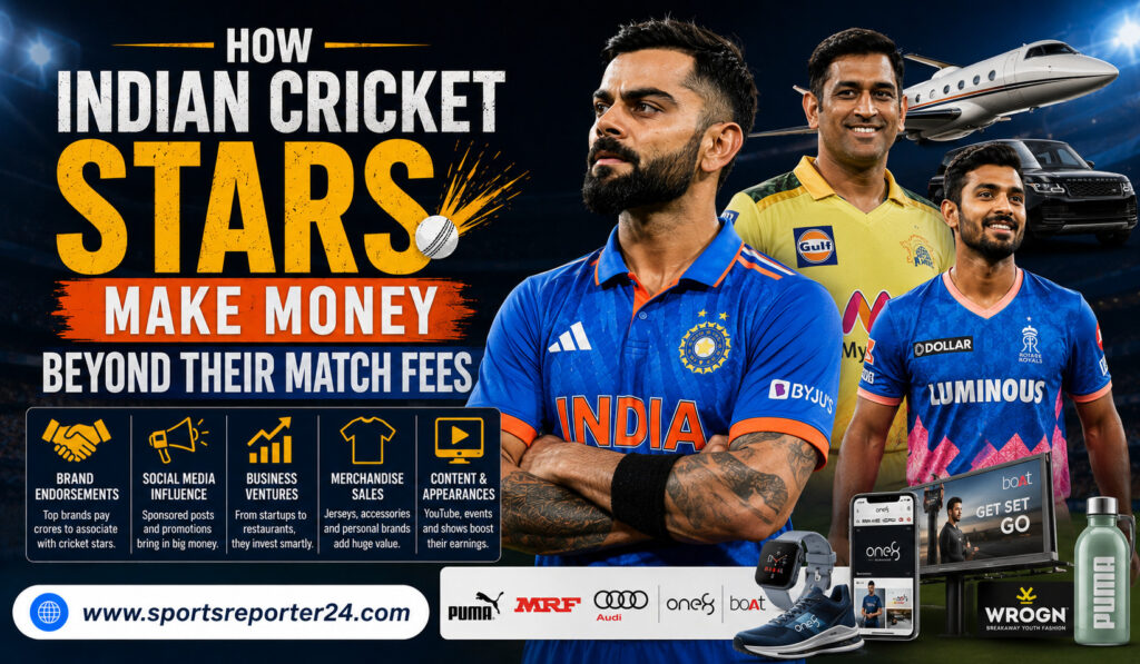 Indian cricketers earnings