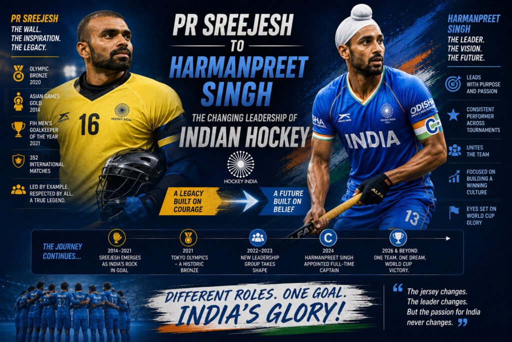 PR Sreejesh to Harmanpreet Singh The Changing Leadership of Indian Hockey