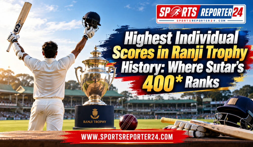 Highest Individual Scores in Ranji Trophy History Where Sutar's 400 Ranks